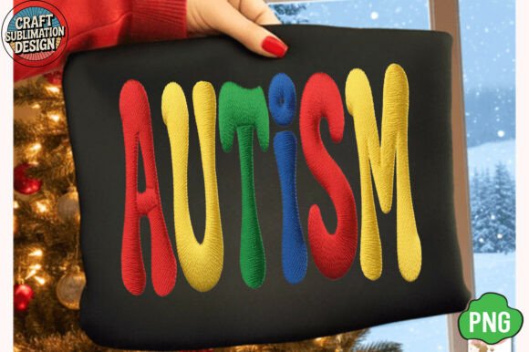 Autism PNG, Faux Embroidery Autism PNG Review