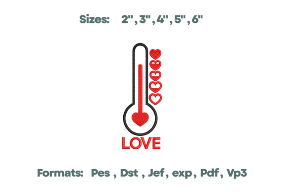Love Thermometer Embroidery Design Review for Sellers